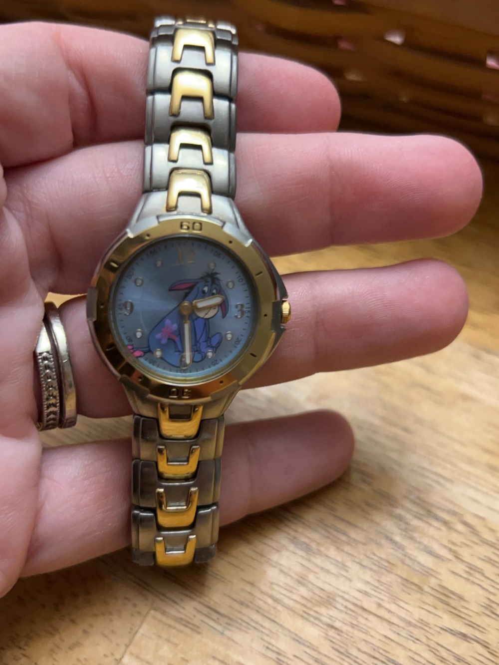 Women's Y2K Era Disney SII Seiko Eyeore Two Tone Watch